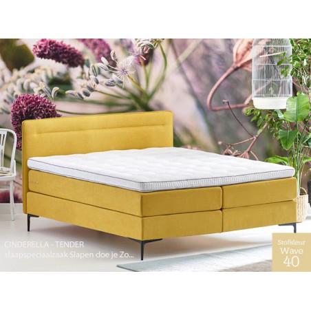 Cinderella boxspringcombinatie TENDER nu met 2 kussens KADO.