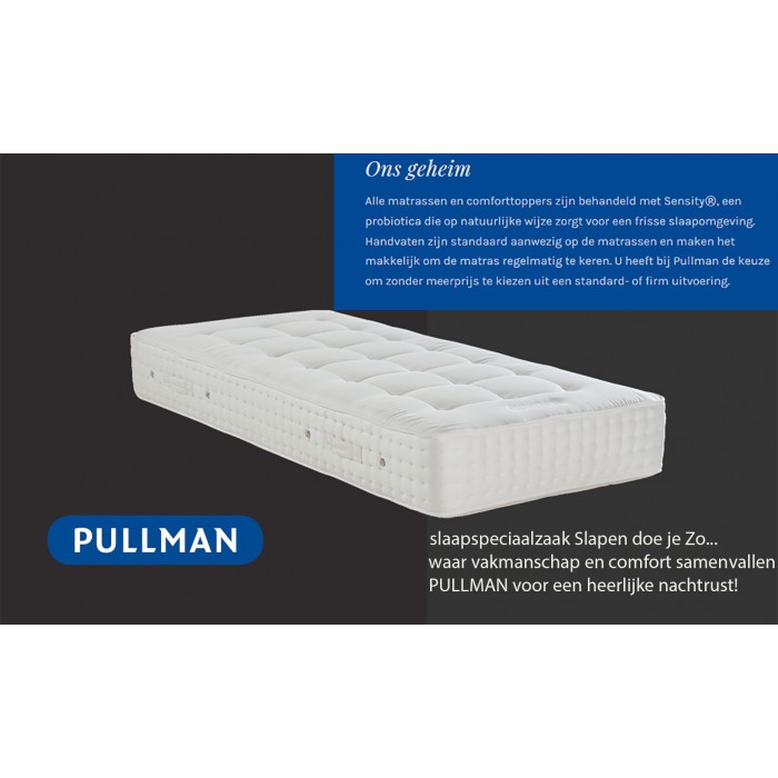 PULLMAN Original Elect Triple InSide pocketvering matras met gelatexeerd natuurlijk paardenhaar afdeklaag.
