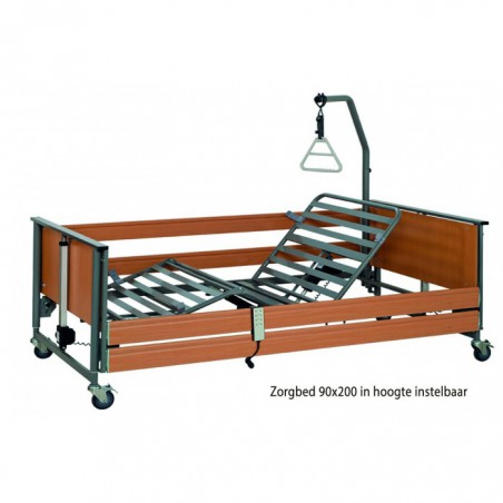 ZORGBED CARE Seniorenledikant 90x200 cm instelbaar voor zorghoogte