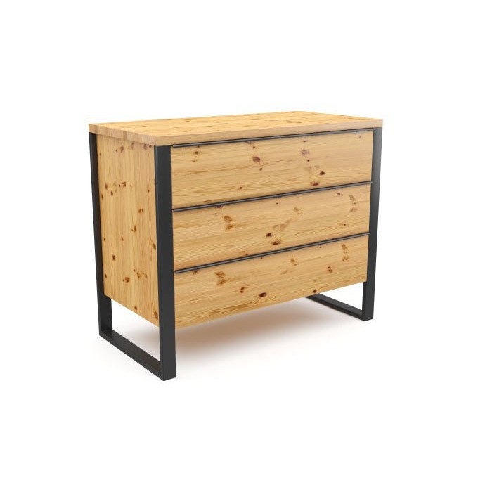 Rustiek eiken ledikant ORION leverbaar in diverse maten.