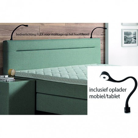 Bedverlichting FLEX voor montage op de achterwand