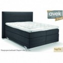 AVEK NOFLIK boxspring combinatie model PLEATS inclusief topdekmatras en leverbaar in alle AVEK stoffen.