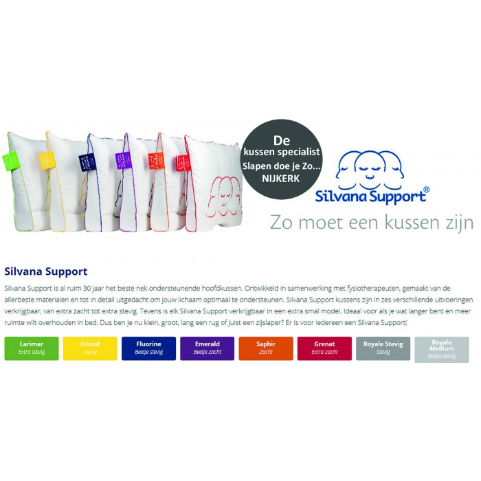 Silvana Support 5 Cristal hoofdkussen (ondersloop kado)