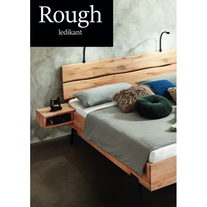 Massief eiken ledikant ROUGH leverbaar in diverse maten.