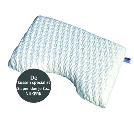 SENSORY latex hoofdkussen met schoudercontour.