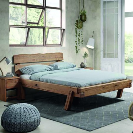 Stoer eiken ledikant DRIVO leverbaar in diverse maten.