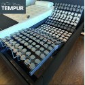 TEMPUR ARC BED + ARC schotel bodems (zonder matrassen).