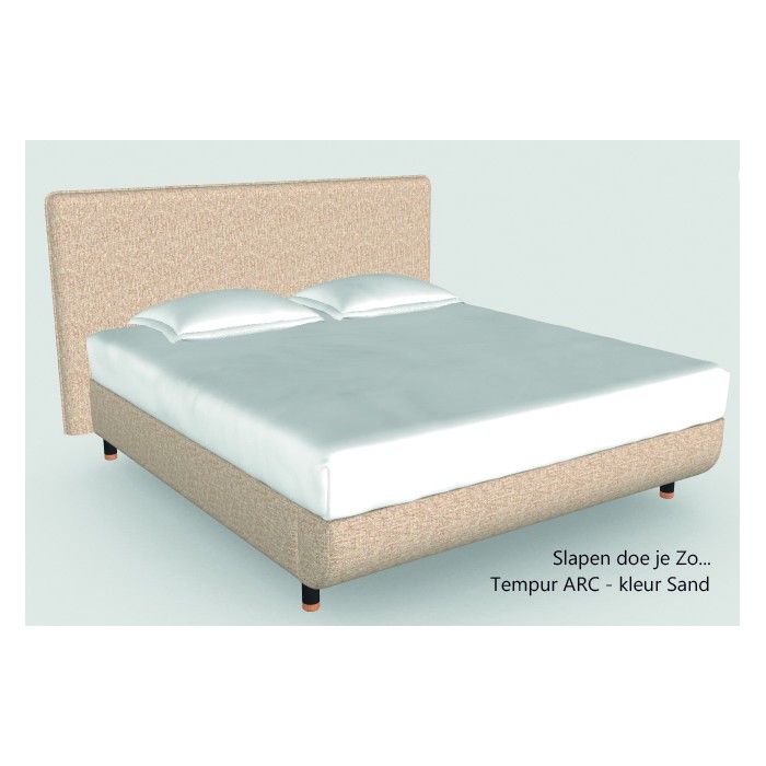 TEMPUR ARC BED + ARC schotel bodems (zonder matrassen).