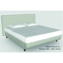 TEMPUR ARC BED + ARC schotel bodems (zonder matrassen).