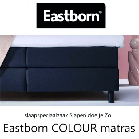 Eastborn COLOUR matras gestoffeerd in kleur naar keuze.