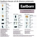 Eastborn STUD nieuw! boxspringset + gestoffeerde matras met topdek.