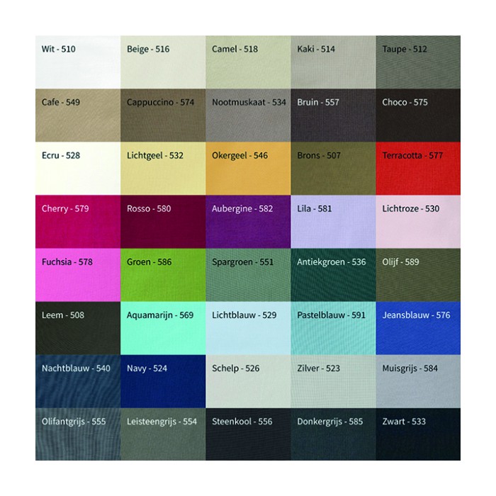 Topdek SPLIT hoeslaken van mooi percal, KIES je favoriete kleur!