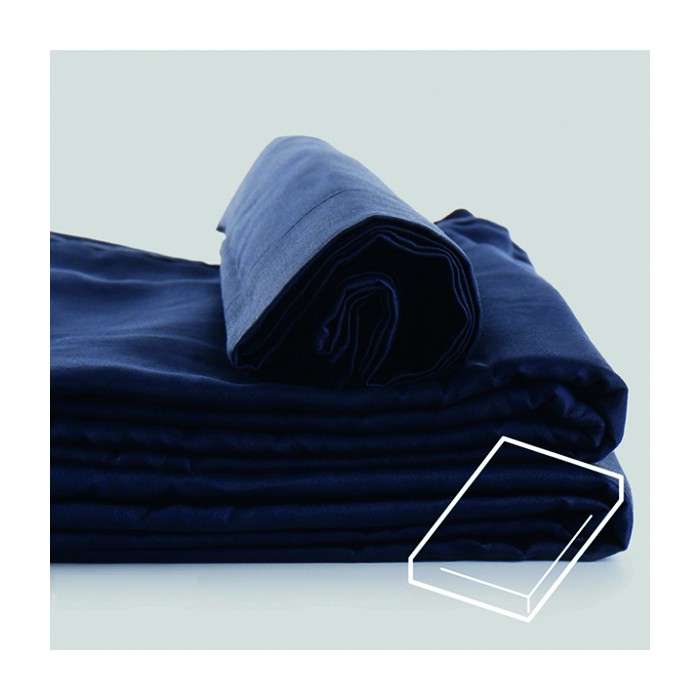 Topdek SPLIT hoeslaken van mooi percal, KIES je favoriete kleur!