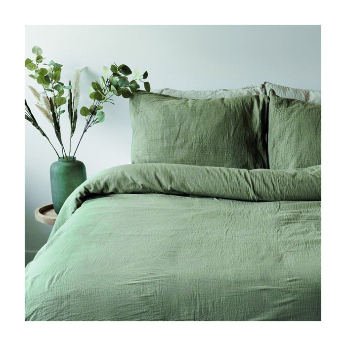 olijfkleur dekbedovertrek