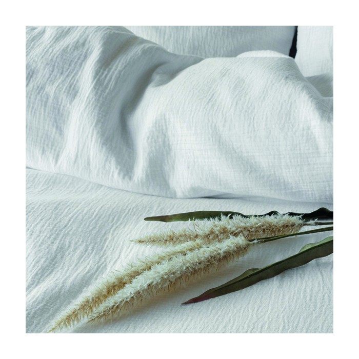 Mousseline percal dekbed wit