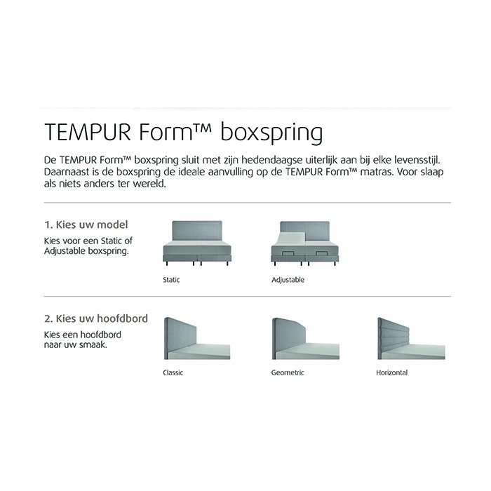 TEMPUR FORM Boxspringcombinatie.