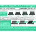 TEMPUR DESIGN BED PURE met ARC schotelbodems ACTIEPRIJS!