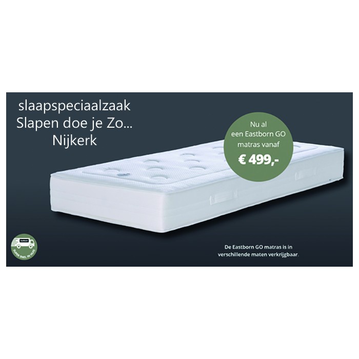 Eastborn GO pocketvering matras. Heerlijke matras voor een mooie ACTIEPRIJS!