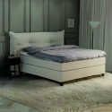 JENSEN SUPREME boxspring combinatie met topdekmatras en Cozy hoofdbord.