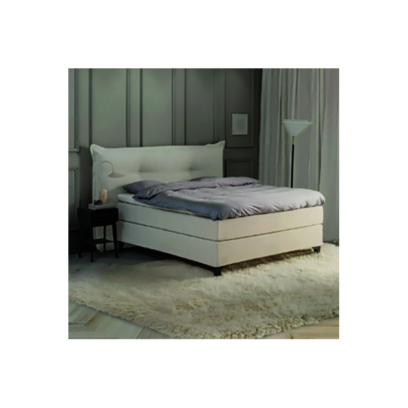 JENSEN SUPREME boxspring combinatie met topdekmatras en Cozy hoofdbord.
