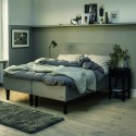 JENSEN DIPLOMAT NORDIC boxspringset met topdek en hoofdbord Fenix.