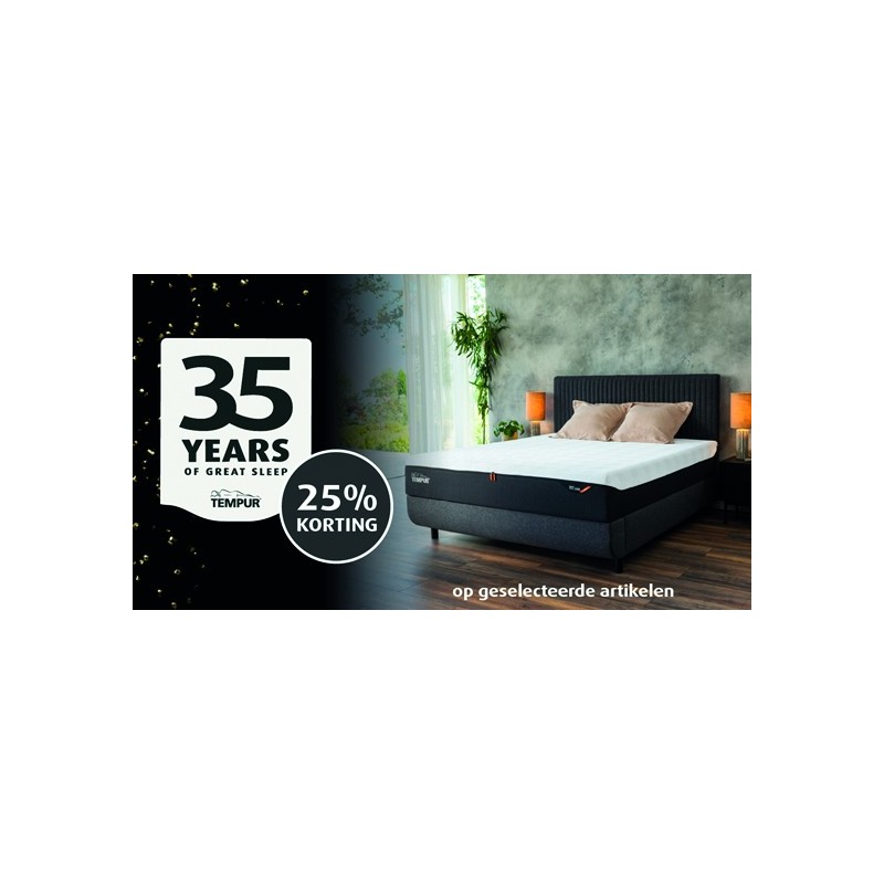 TEMPUR ARC BED + schotel bodems + TEMPUR matrassen NU speciale ACTIEPRIJS!